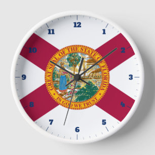 FLORIDA STATE FLAG CLOCK