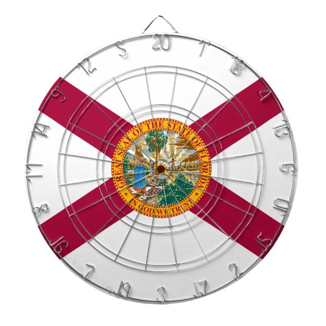 Florida State Flag Dartboard (Front)