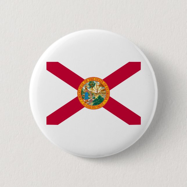 Florida State Flag Design 6 Cm Round Badge (Front)