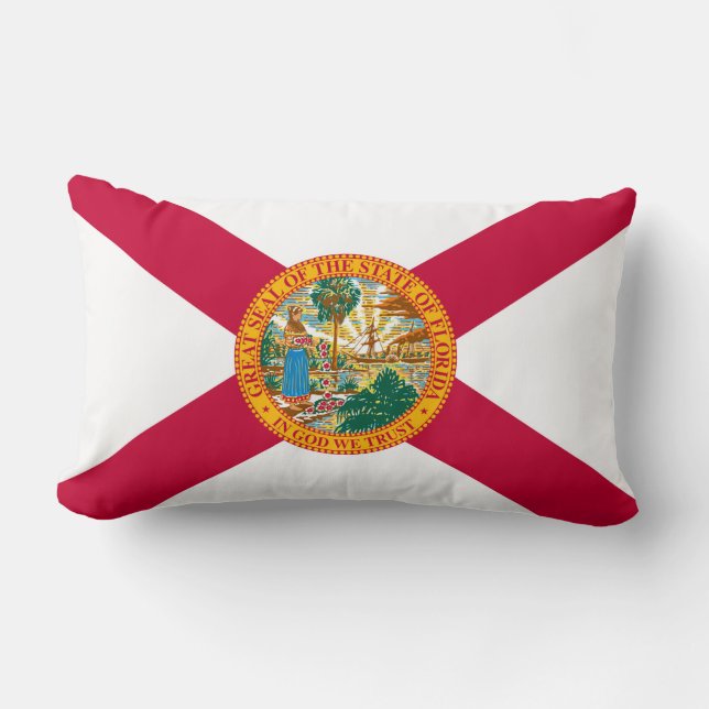 Florida State Flag Design Lumbar Cushion (Front)