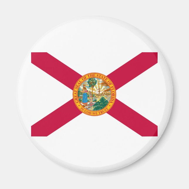 Florida State Flag Design Magnet (Front)