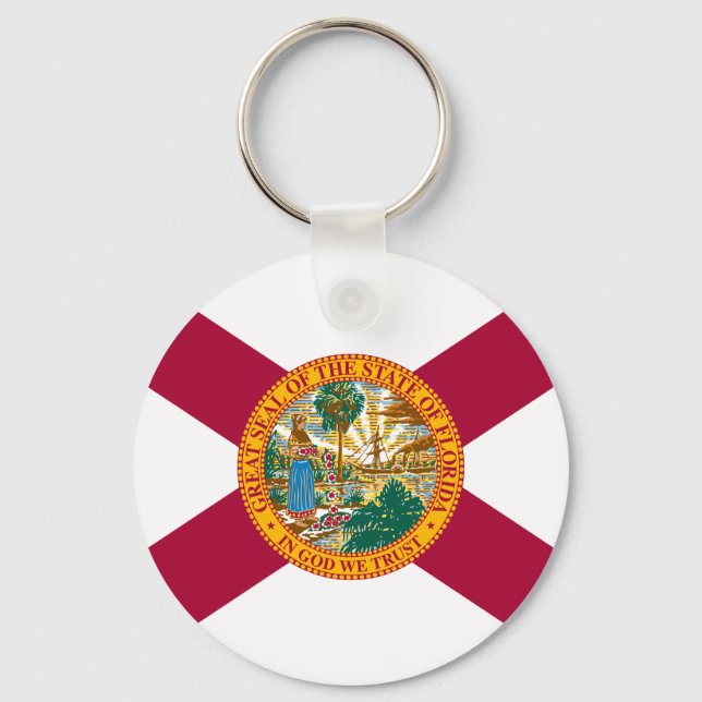 Florida State Flag Key Ring (Front)