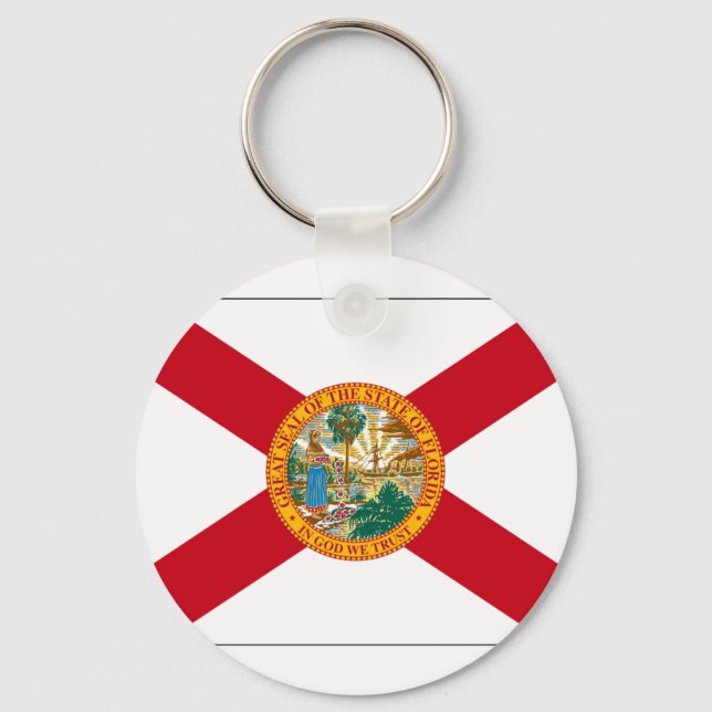 Florida State Flag Key Ring (Front)