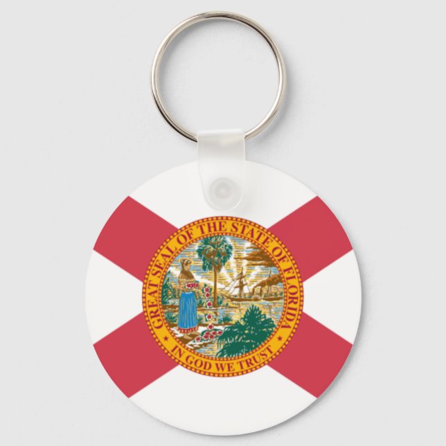 Florida state flag key ring (Front)