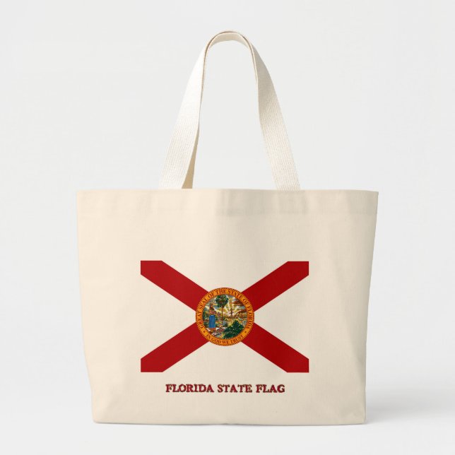 Florida State Flag Large Tote Bag (Front)