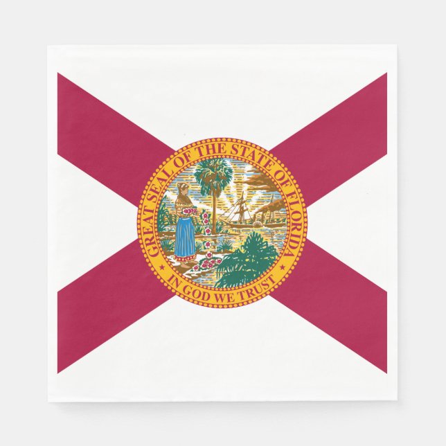 Florida State Flag Napkin (Front)