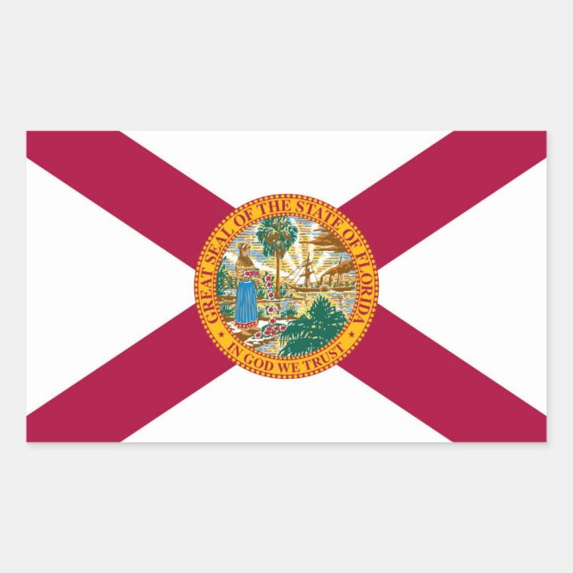 Florida State flag Rectangular Sticker (Front)