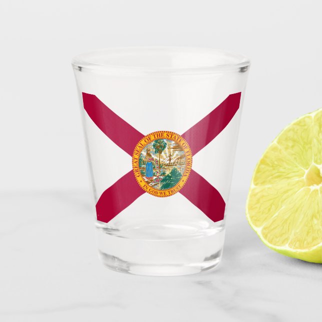 Florida State Flag Shot Glass (Front)