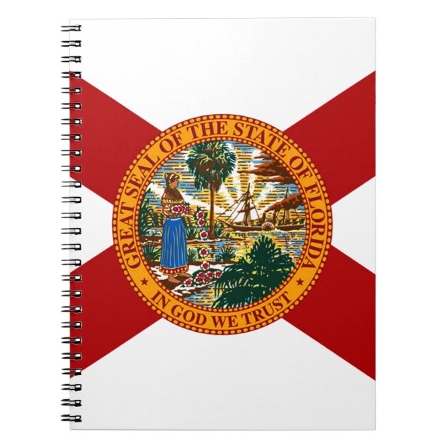 Florida State Flag Spiral Notebook (Front)