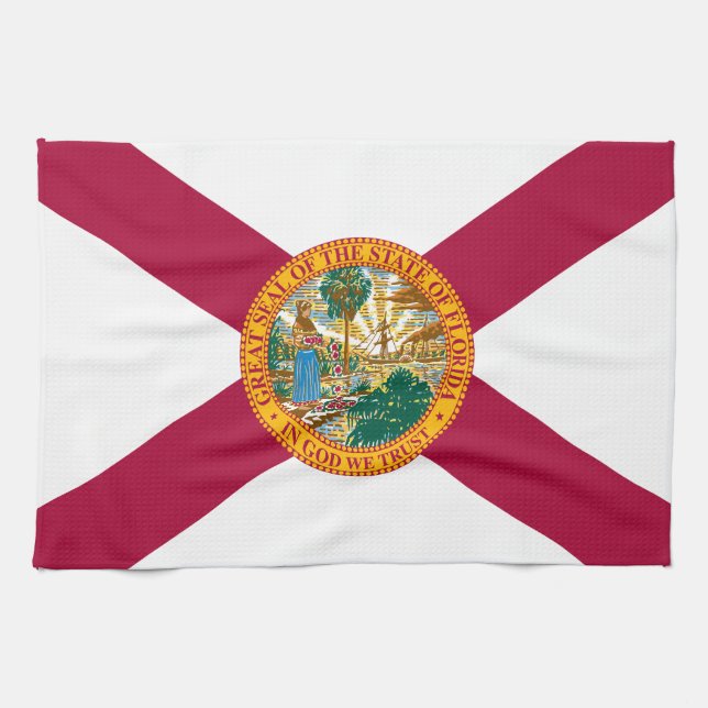 Florida State Flag Tea Towel (Horizontal)
