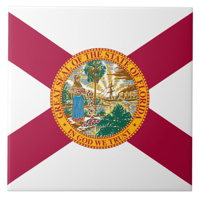 Florida State Flag Tile (Front)