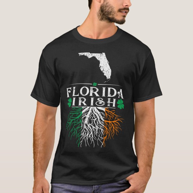 Florida State Irish St Patricks Day Gift T-Shirt (Front)