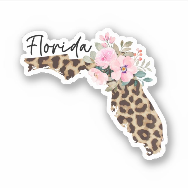 Florida State Leopard Print With Flowers (Front)