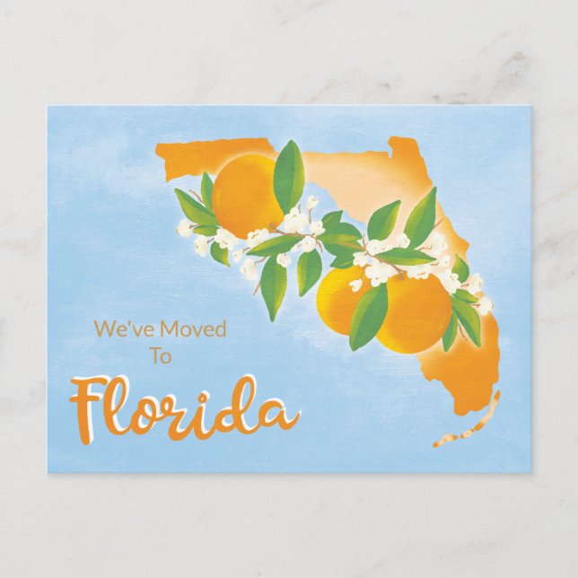 Florida State Moving New Address Announcement (Front)