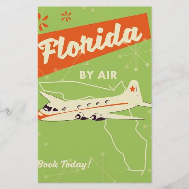 Florida State retro poster. Stationery (Front)