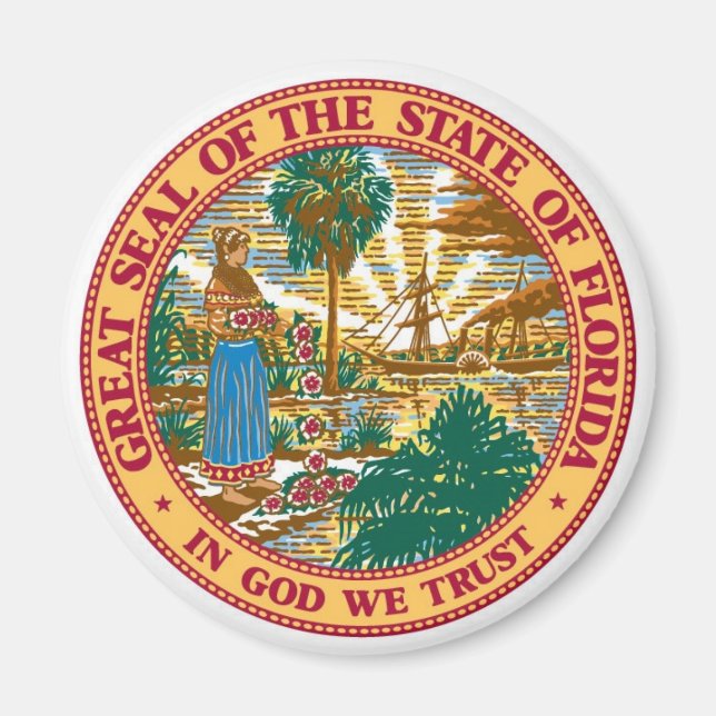Florida State Seal Magnet (Front)