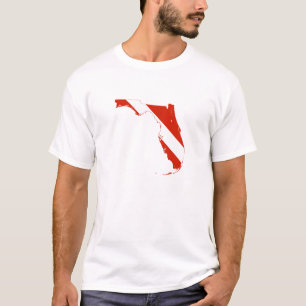 Florida State Silhouette Diving Flag T-Shirt