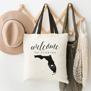 Florida State Silhouette Wedding Welcome Tote