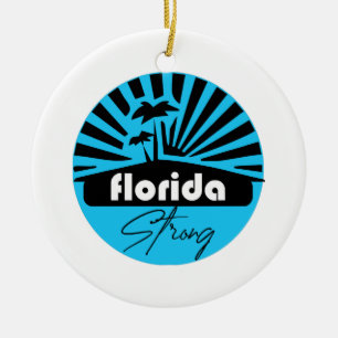 Florida Strong Classic Ceramic Tree Decoration