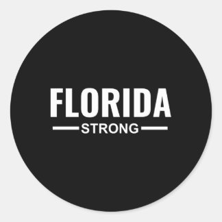 Florida Strong Community Strength Prayer Support Classic Round Sticker