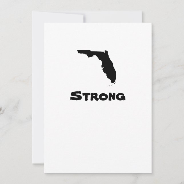 Florida Strong Hurricane Disaster Together Invitation (Front)