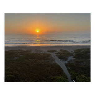 Florida Sunrise Beach Photo Cocoa Beach Florida Poster
