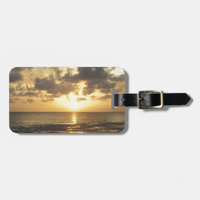 florida sunrise luggage tag (Front Horizontal)