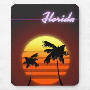 Florida Sunset 1984 poster Mouse Pad