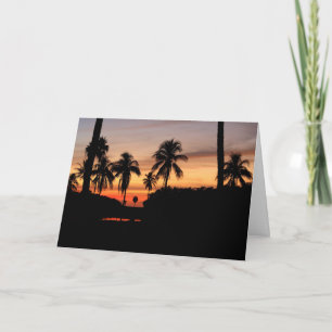 Florida sunset card