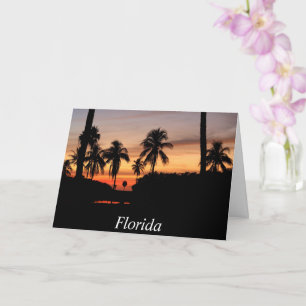 Florida sunset card