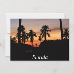 Florida sunset card