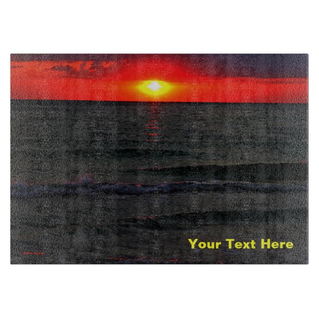 Florida Sunset Cutting Board (Front)