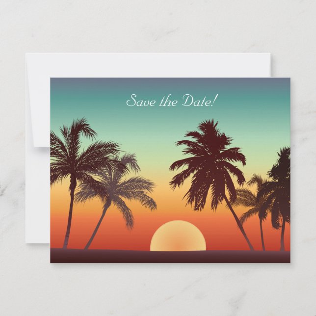 Florida Sunset Invitation (Front)