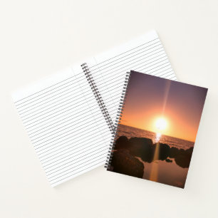 Florida Sunset on the beach Natural Photography Notebook