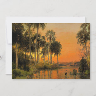 Florida Sunset, painting by Herman Herzog Holiday Card