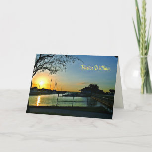 Florida Sunset Pastor Appreciation Card