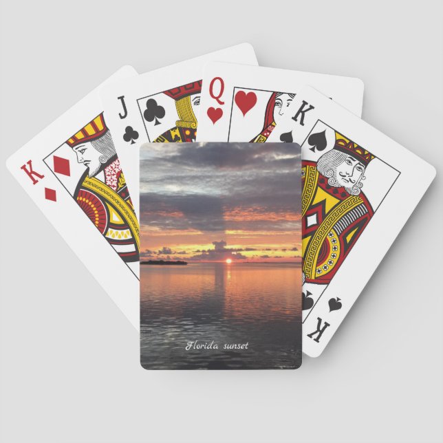 Florida Sunset Playing Cards (Back)
