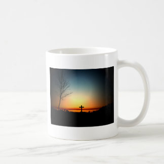 Florida Sunset with Cross Coffee Mug