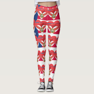 Florida Sunshine Patriotic Flag Fun Leggings