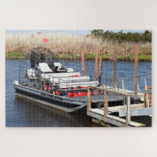 Florida swamp airboat jigsaw puzzle