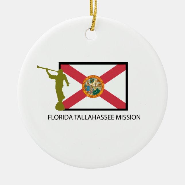 FLORIDA TALLAHASSEE MISSION LDS CTR CERAMIC TREE DECORATION (Front)