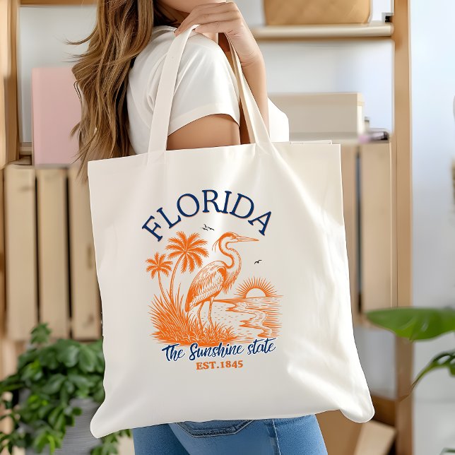 Florida The Sunshine State - Beach &Palms Artwork Tote Bag (Creator Uploaded)