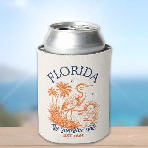 Florida The Sunshine State - & Palm Beach Scene Can Cooler