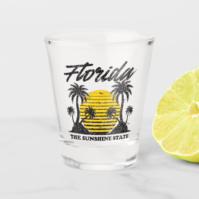 Florida The Sunshine State Shot Glass (Front)