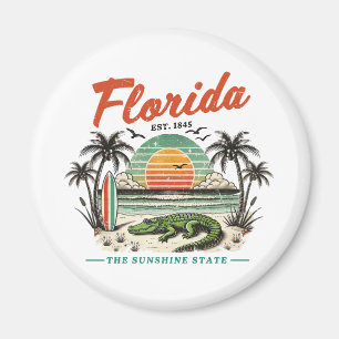 Florida, The Sunshine State – Sunset Beach Scene Magnet