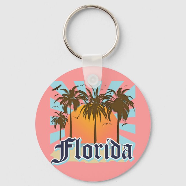 Florida The Sunshine State USA Key Ring (Front)
