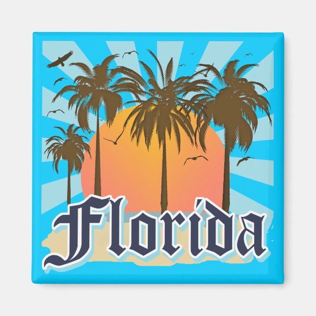 Florida The Sunshine State USA Magnet (Front)