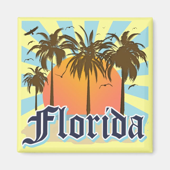 Florida The Sunshine State USA Magnet (Front)