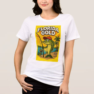 Florida themed fishing t-shirt Tri-Blend shirt