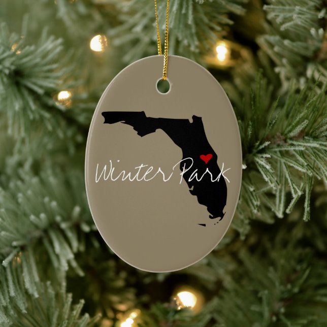 Florida Town For Lori Ceramic Tree Decoration (Tree)